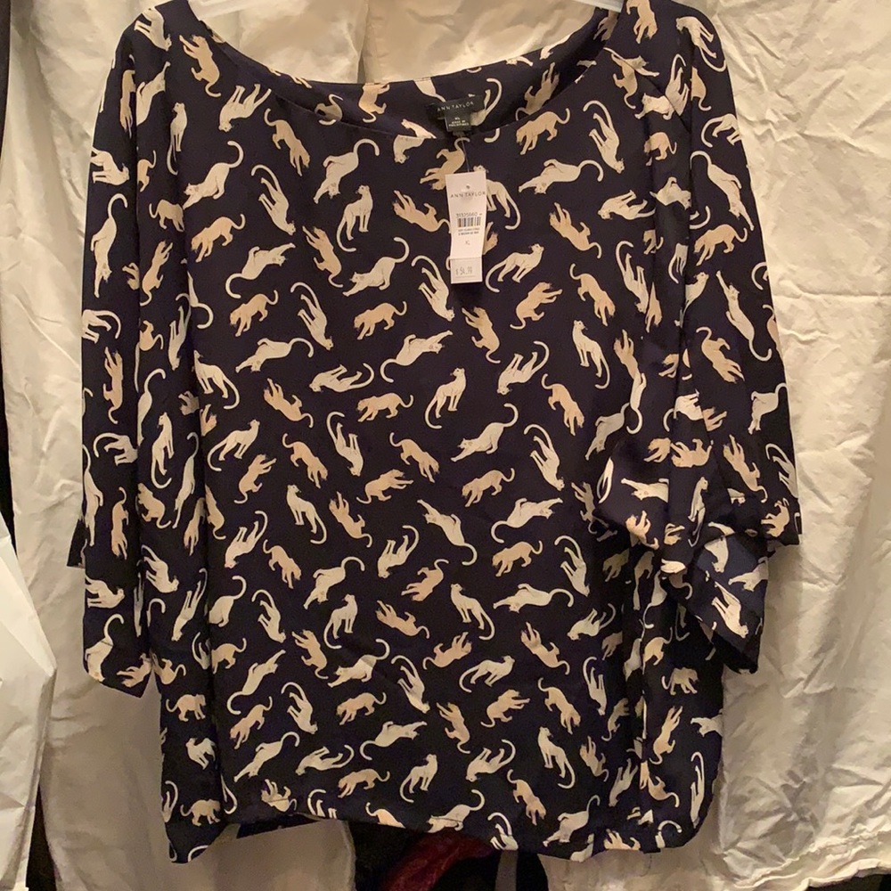 Ann Taylor leopard blouse